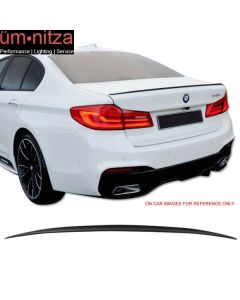 Fits 17-23 BMW G30 Sedan M5 Performance Style Trunk Spoiler ABS #668 Jet Black