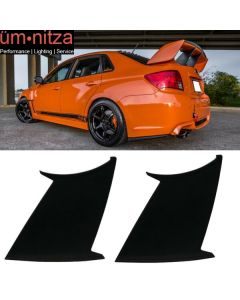 Fits 08-14 Subaru WRX 08-11 Impreza STI 2PC Trunk Spoiler Wing Stabilizer Add On