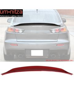 Fits 08-17 Lancer EVO X JDM Duckbill Trunk Spoiler Painted Rally Red Metallic