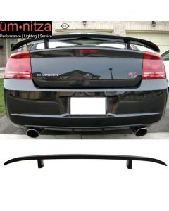 Fits 06-10 Dodge Charger Trunk Spoiler Wing Painted #PXR Brilliant Black Pearl