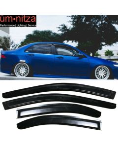 Fits 04-08 Acura TSX Acrylic Window Visor Wind Deflector Vent Rain Guard 4PC