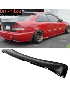 Fits 96-00 Honda Civic Coupe 04-08 Acura Tsx Roof Spoiler Lip Rear Window Visor