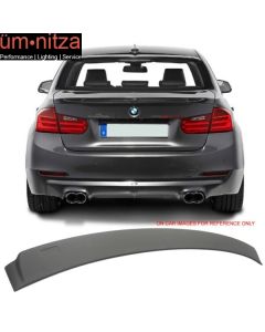 Fits 12-18 Fit BMW 3-Series F30 Sedan AC-S Painted Matte Black Roof Spoiler Wing