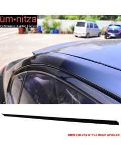 Fits 06-11 Fit BMW E90 VRS Style Roof Spoiler Unpainted Black - PUF