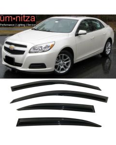 Fits 13-15 Chevy Malibu Mugen Style Acrylic Window Visors 4Pc Set