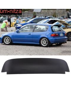 Fits 92-95 Honda Civic Duckbill Painted Matte Black Roof Spoiler Wing