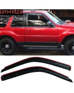 Fits 91-00 Ford Explorer 91-94 Mazda Navajo Window Visors Acrylic In-Channel