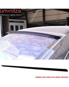 Fits 01-05 Honda Civic 7th 2Dr 4Dr VRS Style Roof Spoiler Unpainted Black - PUF