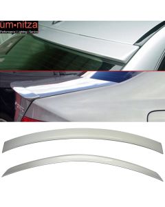 Fits 08-14 W204 Trunk Spoiler & Roof Wing Painted #744 Iridium Silver Metallic