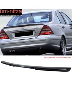 Fits 01-07 C-Class W203 Sedan AMG Painted Trunk Spoiler #359 Capri Blue Metallic