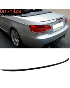 Fits 07-13 Fit BMW 3-Series E93 Convertible M3 Style Unpainted ABS Trunk Spoiler