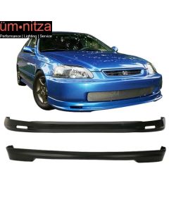 Fits 96-98 Honda Civic 3Dr Mugen Front + Rear Bumper Lip