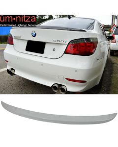 Fits 04-10 5 Series E60 Sedan M5 Trunk Spoiler Painted Alpine White III #300