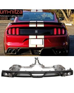 Fits 15-17 Ford Mustang Thunderbird Style Diffuser Catback Exhaust Tips Kits