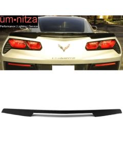 Fits 14-19 Chevrolet Corvette C7 Trunk Spoiler - Unpainted ABS