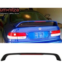 Fits 96-00 Honda Civic Coupe 2Dr EM Type R Rear Trunk Spoiler Wing 3rd Brake LED