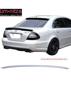 Fits 03-09 W211 E-Class Painted #744 Brilliant Silver Metallic Trunk Spoiler