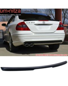 Fits 03-08 W209 CLK AMG Trunk Spoiler Wing Painted #189 Black Opal Metallic