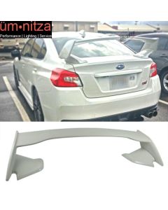 Fits 12-16 Impreza 15-21 WRX STI Trunk Spoiler Painted #K1X Crystal White Pearl