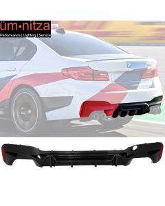 Fits 18-19 Fit BMW F90 M5 M-P Style Rear Bumper Lip Diffuser