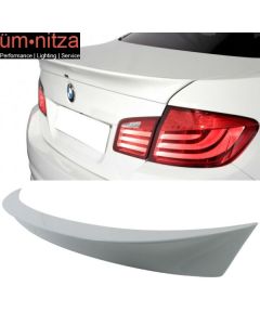 Fits 11-16 5 Series F10 AC Trunk Spoiler Wing Painted Alpine White III #300