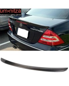 Fits 01-07 Benz C-Class W203 Trunk Spoiler - Carbon Fiber (CF)