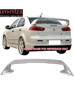 Fits 08-17 Mitsubishi Lancer EVO X 10 Trunk Spoiler Painted Apex Silver # A31