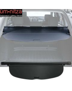 Fits 17-22 Honda CRV Tonneau Cargo Shade Cover Black - Vinly+Aluminum Rod