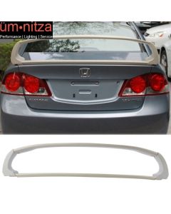 8th Gen 06-11 Honda Civic 4Dr FD2 ABS Trunk Spoiler Wing JDM Mugen RR Mu MUG Sty