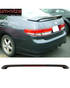 Fits 03-05 Honda Accord Sedan 3rd LED Brake OE Style Trunk Spoiler ABS