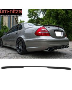 Fits 03-09 Benz W211 E-Class AMG Style Rear Trunk Spoiler Wing ABS Matte Black