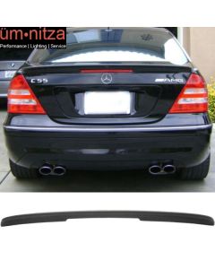 Fits 01-07 Benz C-Class W203 Sedan 4Dr AMG Style Trunk Spoiler ABS Matte Black