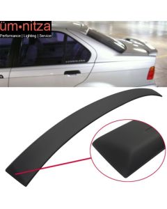 Fits 92-98 Fit BMW E36 3 Series 4Dr Sedan Roof Spoiler Matte Black - ABS