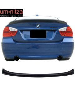 Fits 06-11 BMW 3 Series E90 4DR Sedan M3 Style Trunk Spoiler Wing Tail Unpainted