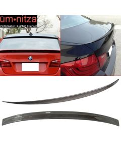 Fits 11-16 F10 Sedan CF Carbon Fiber 3D Type Roof Wing & M5 Trunk Spoiler