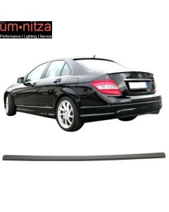 Fits 08-13 Benz W204 Sedan C-Class Trunk Spoiler ABS Painted Matte Black