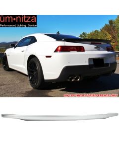 Fits 14-15 Camaro OE Factory Trunk Spoiler Painted Switchblade Silver Metallic