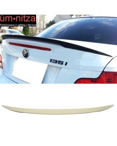 Fits 07-13 BMW 1- Series E82 Coupe Performance Unpainted ABS Trunk Spoiler Wing