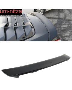 Fits 09-21 Nissan 370Z Z34 Fairlady OE Factory Unpainted ABS Black Trunk Spoiler