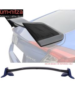 Fits 16-21 Honda Civic Type R Trunk Spoiler Painted Gloss Black & Aegean Blue