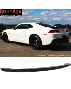 Fits 14-15 Chevy Camaro OE Style Trunk Spoiler Painted Black - ABS