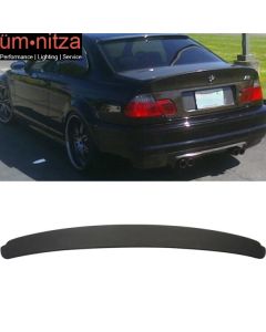 Fits 01-06 BMW E46 3 Series 2Dr Coupe Matte Black Roof Spoiler Wing - ABS