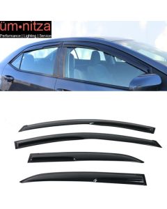 Fits 14-19 Toyota Corolla Sedan Mugen Style Acrylic 4PCS Window Visor Vent Guard