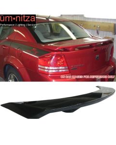 Fits 08-14 Dodge Avenger OE Painted #PXR Brilliant Black Pearl Trunk Spoiler