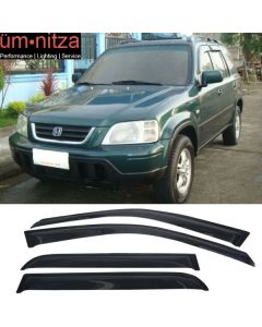 Fits 97-01 Honda CRV Sport Utility 4-Door Acrylic Window Visors 4PC Rain Guard