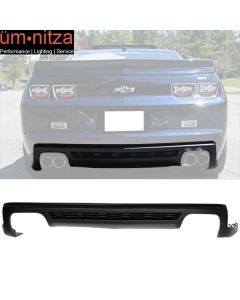 Fit 10-13 Chevy Camaro ZL1 Style Rear Bumper Diffuser Lip Lower Cover Valance