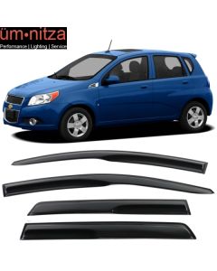 Fits 07-11 Chevy Aveo5 Hatchback Mugen Style Acrylic Window Visor Rain Deflector