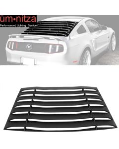 Fits 05-14 Ford Mustang IKON Style Unpainted Rear Window Louvers Wing