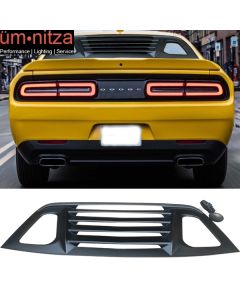 Fits 08-23 Dodge Challenger Window Louver Sun Shade Cover Unpainted ABS