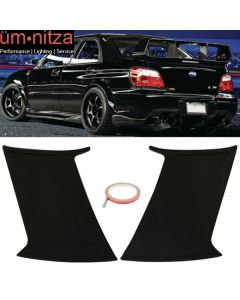 2PC Fits 02-07 Subaru Impreza WRX STI ABS Trunk Spoiler Wing Stabilizer &3M Tape